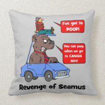 Revenge of Seamus Throw Pillow