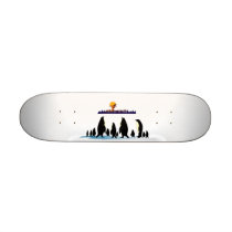 Revenge Of The Penguins. Custom Skate Board