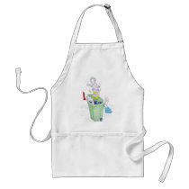 Revenge of the wheelie bin cat! apron