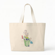 Revenge of the wheelie bin cat! canvas bags