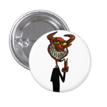 Reverend Beelzebub Pinback Button
