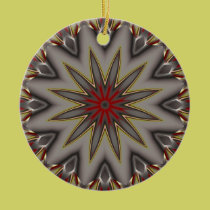 Reversable Metallic Star ornaments