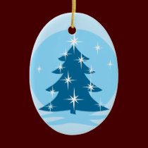 Reversable Ornament Snow Trees Decorations ornaments