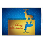 Reverse Christmas Deer Card
