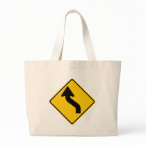 Reverse Curve (Left) Highway Sign bags