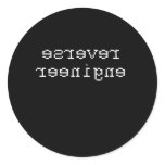 REVERSE ENGINEER ROUND STICKERS
