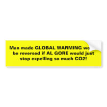 Reverse Man Made Global Warming! bumper stickers by riverhawk1622 Reverse Man Made Global Warming! bumper stickers
