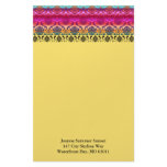 REVERSE RAINBOW FADE: Fuchsia, Red, Orange, Yellow Stationery Design
