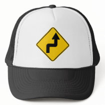 Reverse Turn (Right) Highway Sign hats