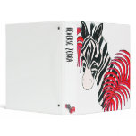 Reverse Zebra Avery Binder