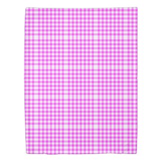 Reversible Hot Pink/Baby Blue Gingham Patterns