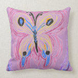 Reversible Pillow - Butterfly - Pink to Purple