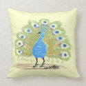 Reversible Pillow - Peacock - Green/Brown
