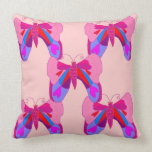 Reversible Pillow - Pink Butterfly
