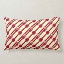 Reversible:  Place Setting Throw Pillow