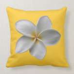 Reversible Plumeria Pillow pillows