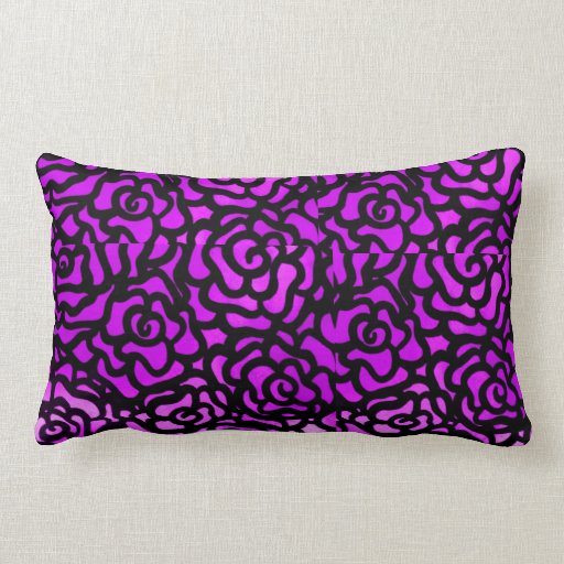reversible teal and purple throw pillow