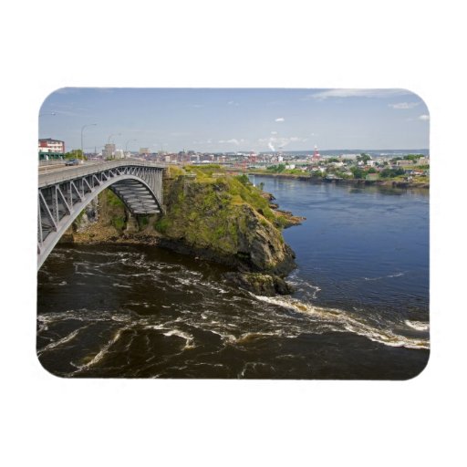 Reversing falls on the St. John River at St. Rectangular Magnets