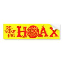 Revoke the hoax of man-made climate change bumper stickers by mprichmond Revoke the hoax of man-made climate change bumper stickers