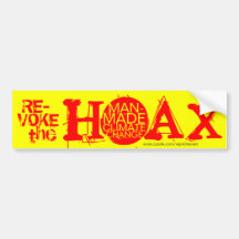Revoke the hoax of man-made climate change bumper stickers