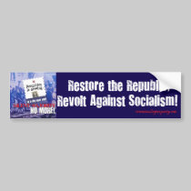 Revolt Against Socialism Bumper Sticker bumper stickers