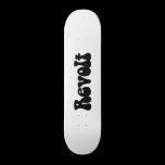 Revolt - Black on White skateboards
