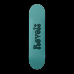 Revolt - Dark Green on Ocean Green skateboards