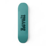 Revolt - Dark Green on Ocean Green Skate Board Decks