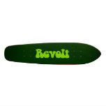 Revolt - Martian Green on Dk Green Skate Decks
