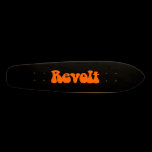 Revolt - Orange on Black skateboards
