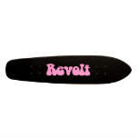 Revolt - Pink on Black Skateboards