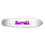 Revolt - Purple on White Skate Board Deck