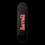 Revolt - Tropical Pink on Black skateboards