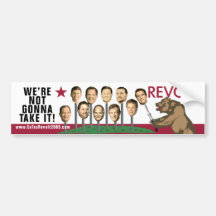 Revolt - We're Not Gonna Take It Bumper Sticker