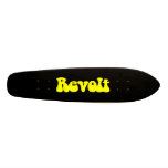 Revolt - Yellow on Black Skate Board Decks