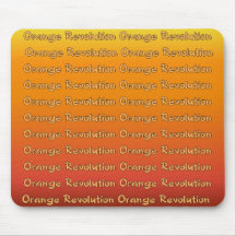 Revolución anaranjada Mousepad Tapetes De Ratón