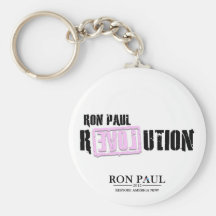 Revolución de Ron Paul - rosa Llavero Personalizado