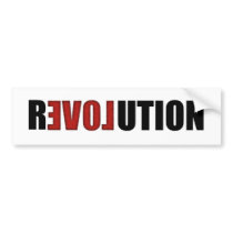 Revolution (Love) Bumper Sticker bumper stickers