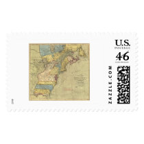 Revolutionary America Map 1771 Postage Stamps