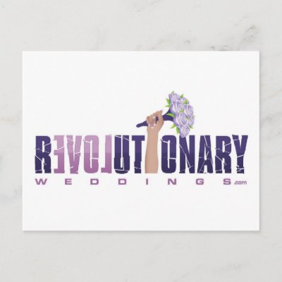Revolutionary Weddings_final logo (updated2) Postcard