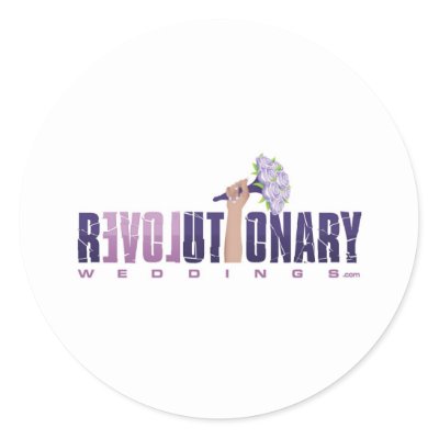 Revolutionary Weddings_final logo (updated2) Stickers