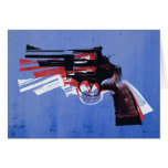 Revolver on Blue cards