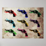 Revolver Pop Art Print