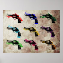 Revolver Pop Art Print