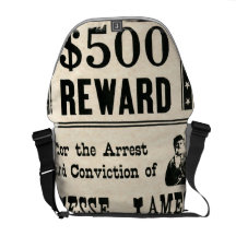 Reward for Jesse James Courier Bags