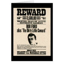 Reward Poster BOB FORD cards by posterbaby Reward Poster BOB FORD cards