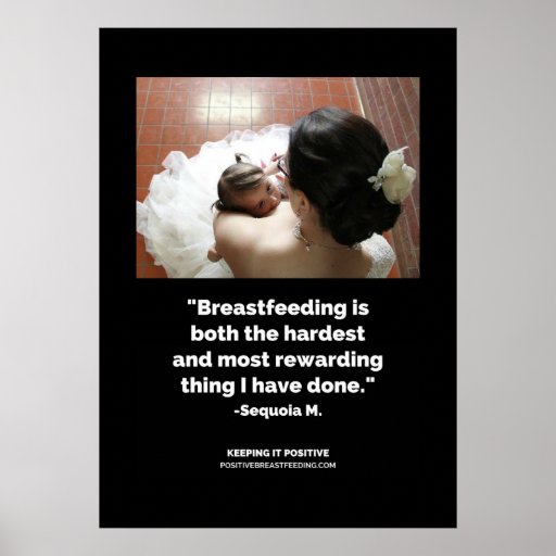 Rewarding Breastfeeding Poster Zazzle