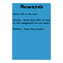 Rewards posters