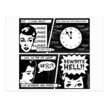 Rewrite Hell Comic Strip Post Card