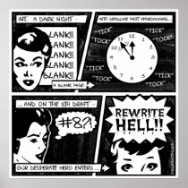 Rewrite Hell Comic Strip Print